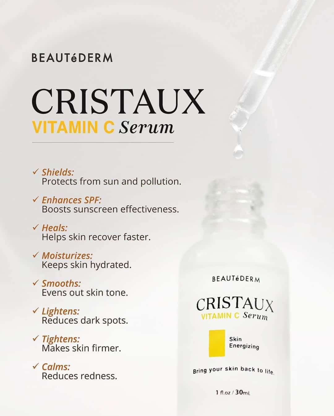 CRISTAUX VITAMIN C SERUM SKIN ENERGIZING SERUM