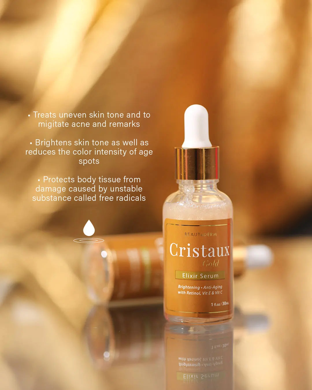 Cristaux Gold Elixir Serum
