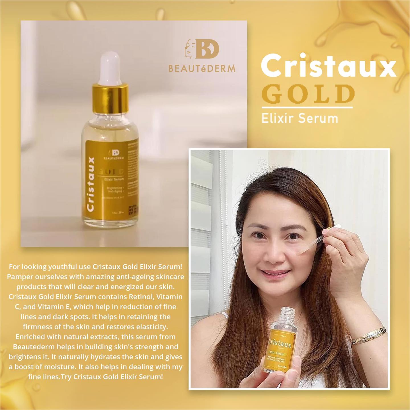 Cristaux Gold Elixir Serum